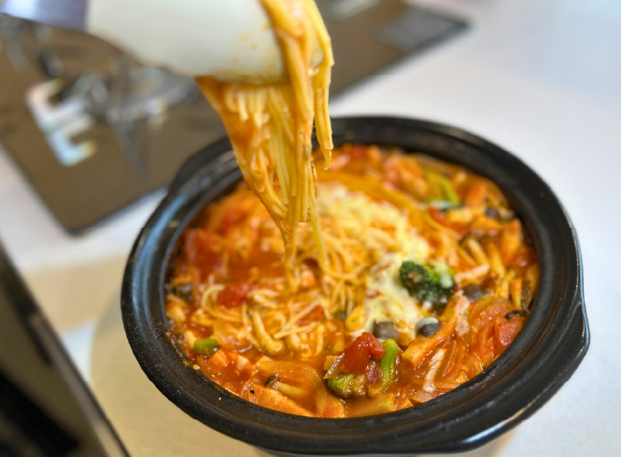 土鍋deトマトスープパスタ