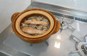 鮭ときのこのイタリアンドレッシングご飯