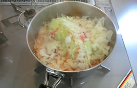 キャベツのトマト煮
