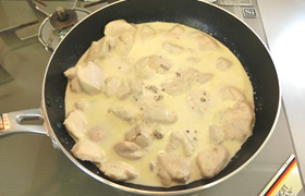 チキンのマスタードクリーム