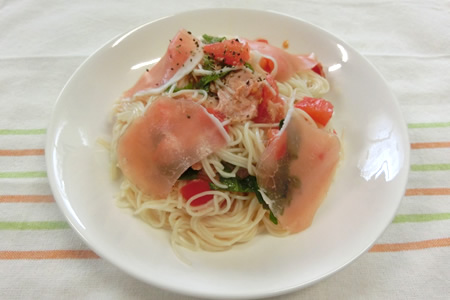 トマトのカッペリーニ風そうめん