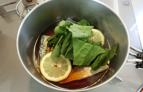 さわらのレモン醤油煮