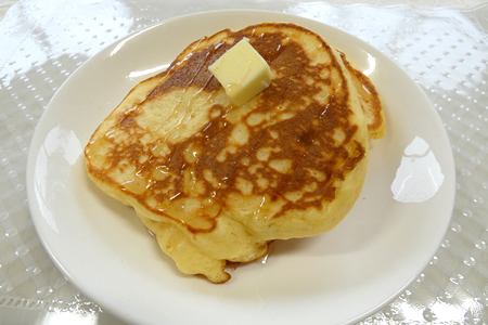 餅入りホットケーキ