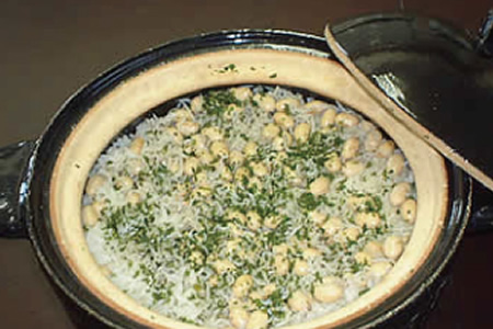 大豆とじゃこの炊き込みごはん