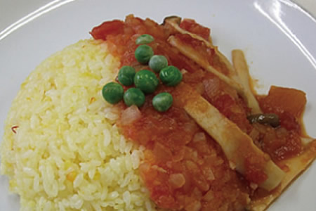 サフランごはん～トマトソースがけ～