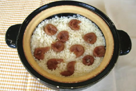梅の炊き込みご飯