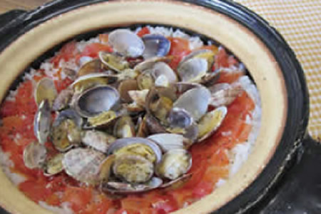 あさりとトマトの炊き込みごはん