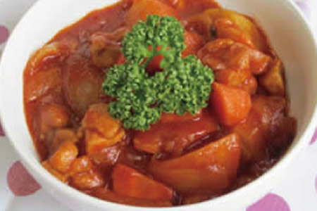 鶏とじゃがいものトマト煮