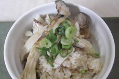 さんまとエリンギの炊き込みごはん