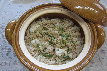 焼さんまと香味野菜の混ぜごはん