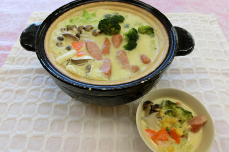 コーンクリーム鍋