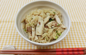 生姜たっぷり♪さんまの炊き込みごはん