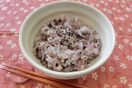切り餅で簡単！お赤飯風おこわ