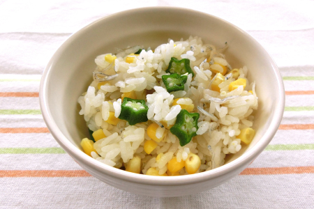 さっぱり夏の炊き込みごはん