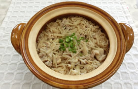 切り干し大根としょうがの炊き込みご飯
