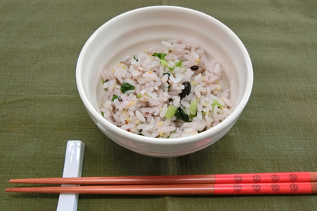 雑穀菜めし