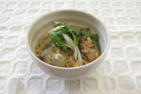 ピリ辛牡蠣ご飯
