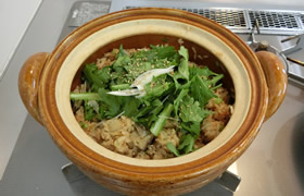 ピリ辛牡蠣ご飯