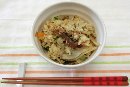 いわしの生姜煮ご飯