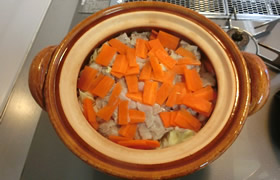 春キャベツの炊き込みご飯