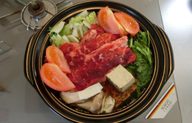 トマトすき焼き鍋