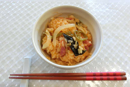 ピザ風炊き込みご飯