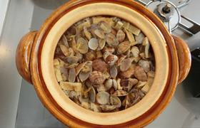 殻付きあさりの炊き込みご飯