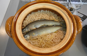 鮎ごはん