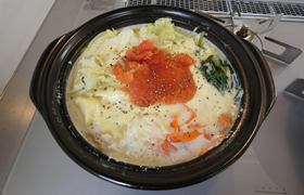 明太チーズミルク鍋