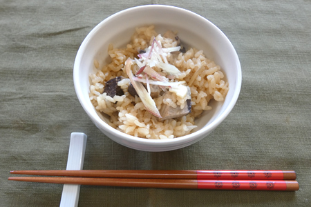 漬けかつおの炊き込みご飯