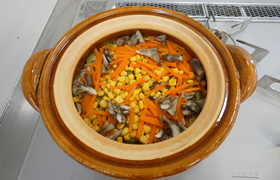 ゴーヤとコーンの炊き込みご飯