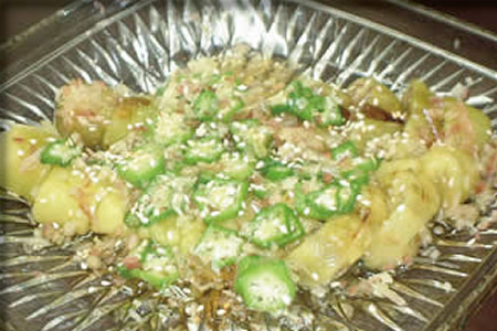 焼きなすサラダ風