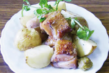 チキンとポテトの和風グリル
