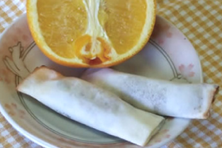 チョコ餅巻き