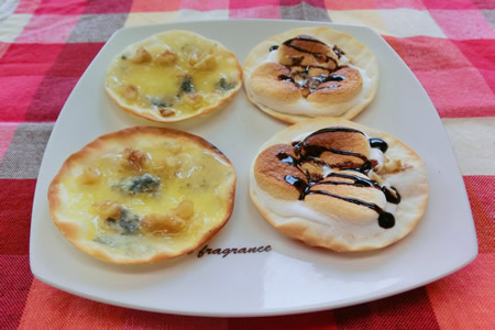餃子の皮でスイーツピザ