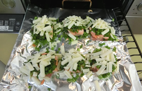 鮭の甘みそチーズ焼き