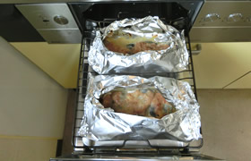 あじの梅味噌ホイル焼き