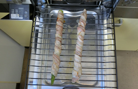 アスパラの肉巻き～粒マスタード～
