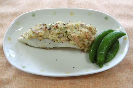 鯛のツナソース焼き