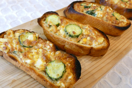 コンビーフオープンサンド