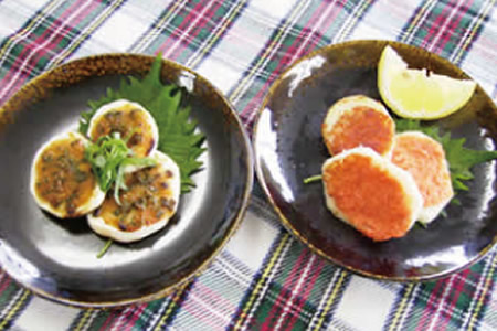 山芋のネギ味噌焼き＆明太マヨネーズ焼き