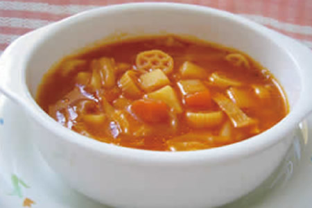 トマトたっぷりミネストローネ