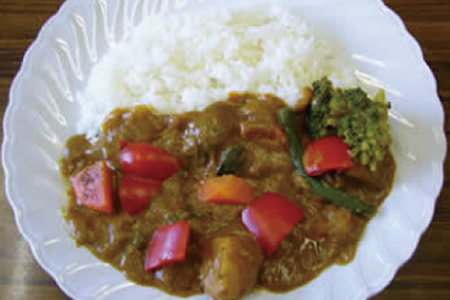 彩り野菜と豆乳のカレー