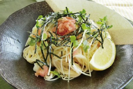 そうめんde明太子パスタ