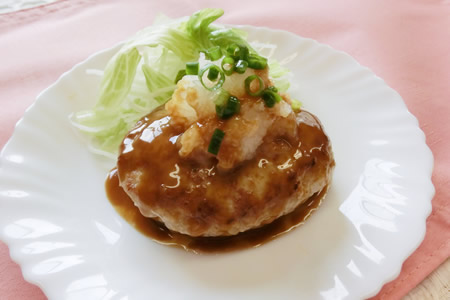 れんこん入り和風ハンバーグ