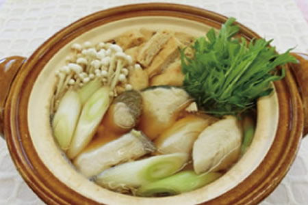 ブリと水菜の生姜鍋
