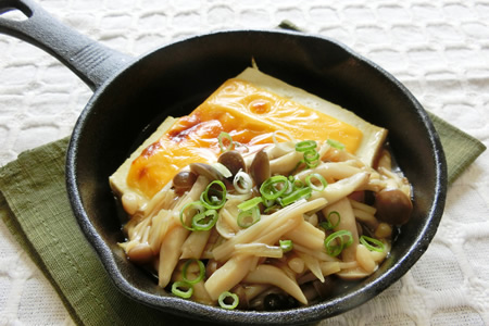 豆腐チーズステーキ～きのこあんかけ～