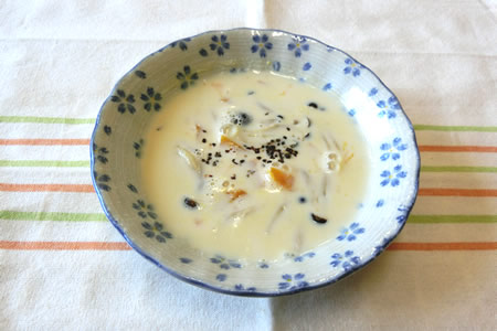 かぼちゃの豆乳スープ