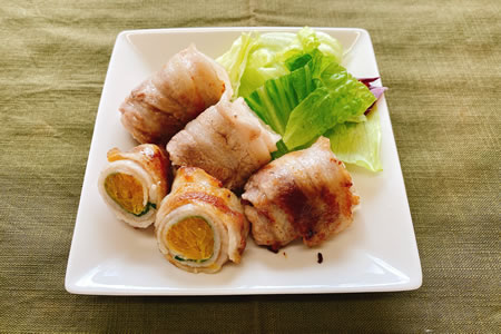 みかんの肉巻き